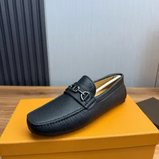 Gucci Horsebit 1955 黑色压纹皮革乐福鞋