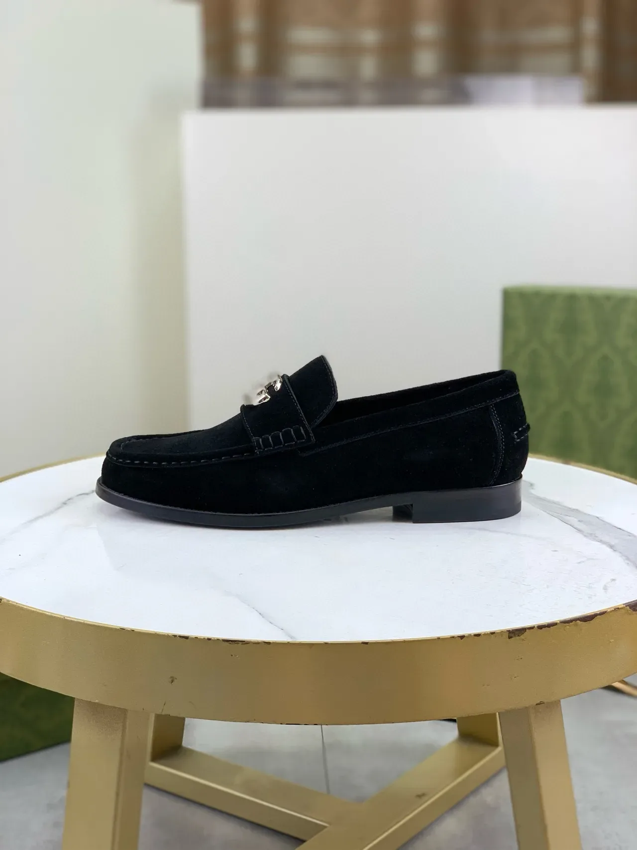 Gucci Horsebit 1955 Mocasines de Ante Negro 6