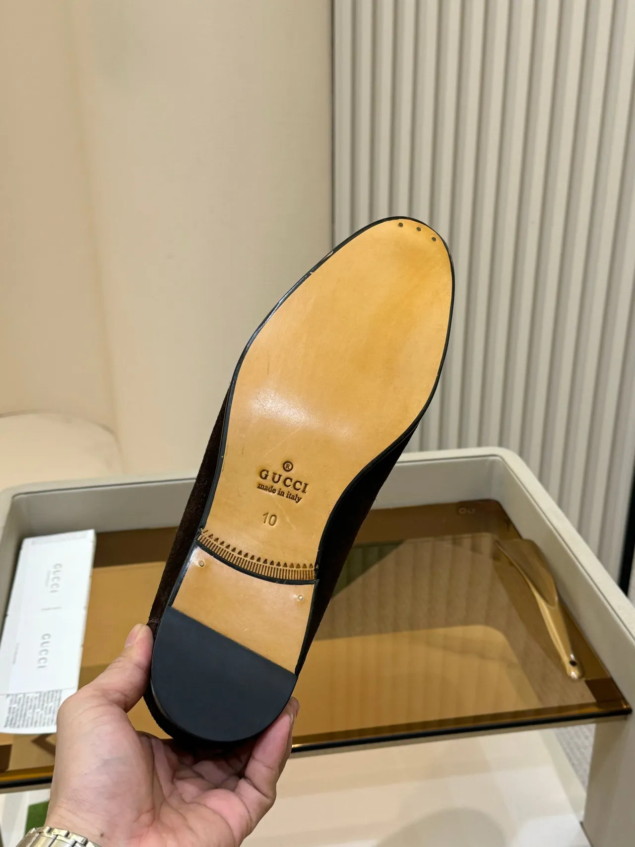 Gucci Horsebit 1955 Brown Suede Loafers 2