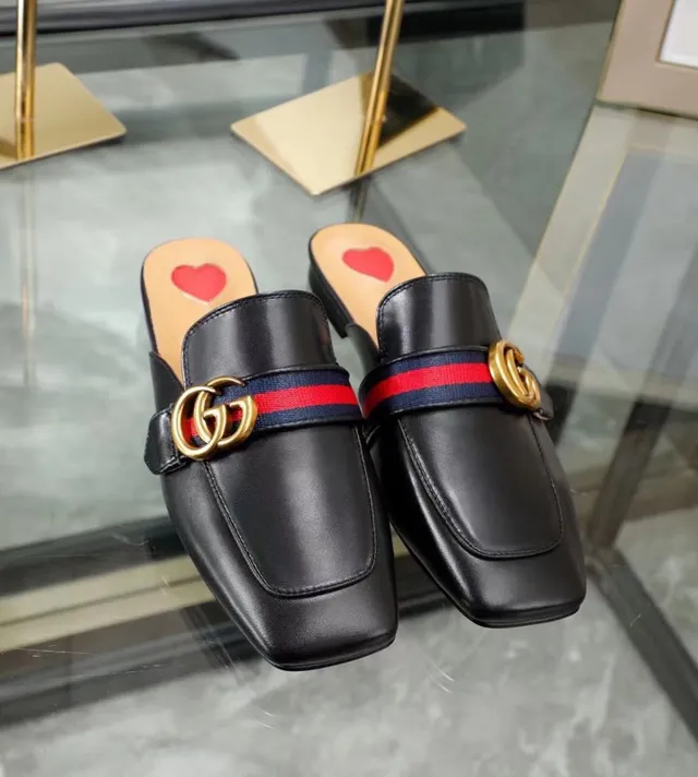 Gucci Horsebit 1955 White Leather Web Stripe Square-Toe Loafers 9