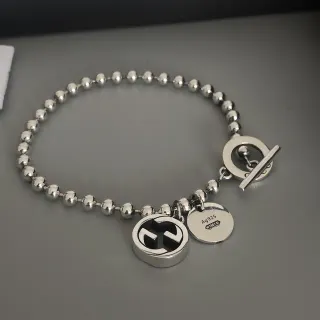 Gucci Interlocking G सلسلة الكرات سوار مع مفصل تبديل