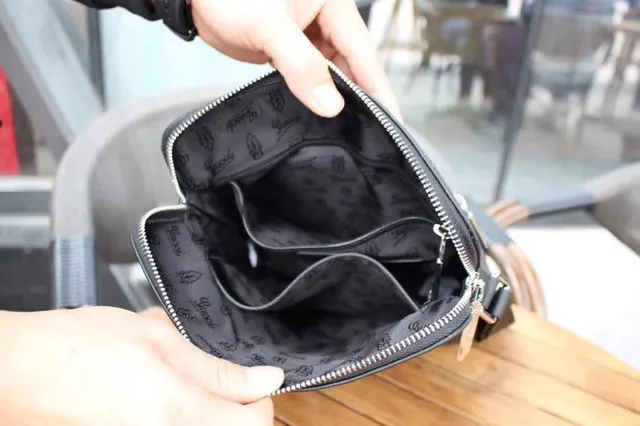 Gucci Ophidia Embossed GG Monogram কালো মেসেঞ্জার ব্যাগ 2