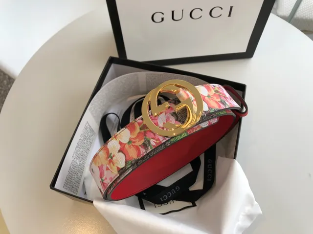 Gucci Ophidia Floral GG Supreme Leather Belt 1