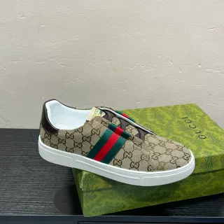 Gucci Screener Beige GG Monogram canvas Slip-On Lifestyle zapatillas