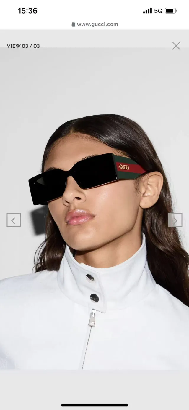 Gucci Screener Brown Tortoiseshell Web Stripe Sunglasses 5