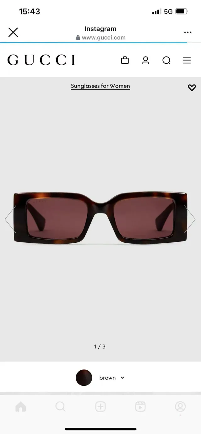 Gucci Screener Brown Tortoiseshell Web Stripe Sunglasses 7