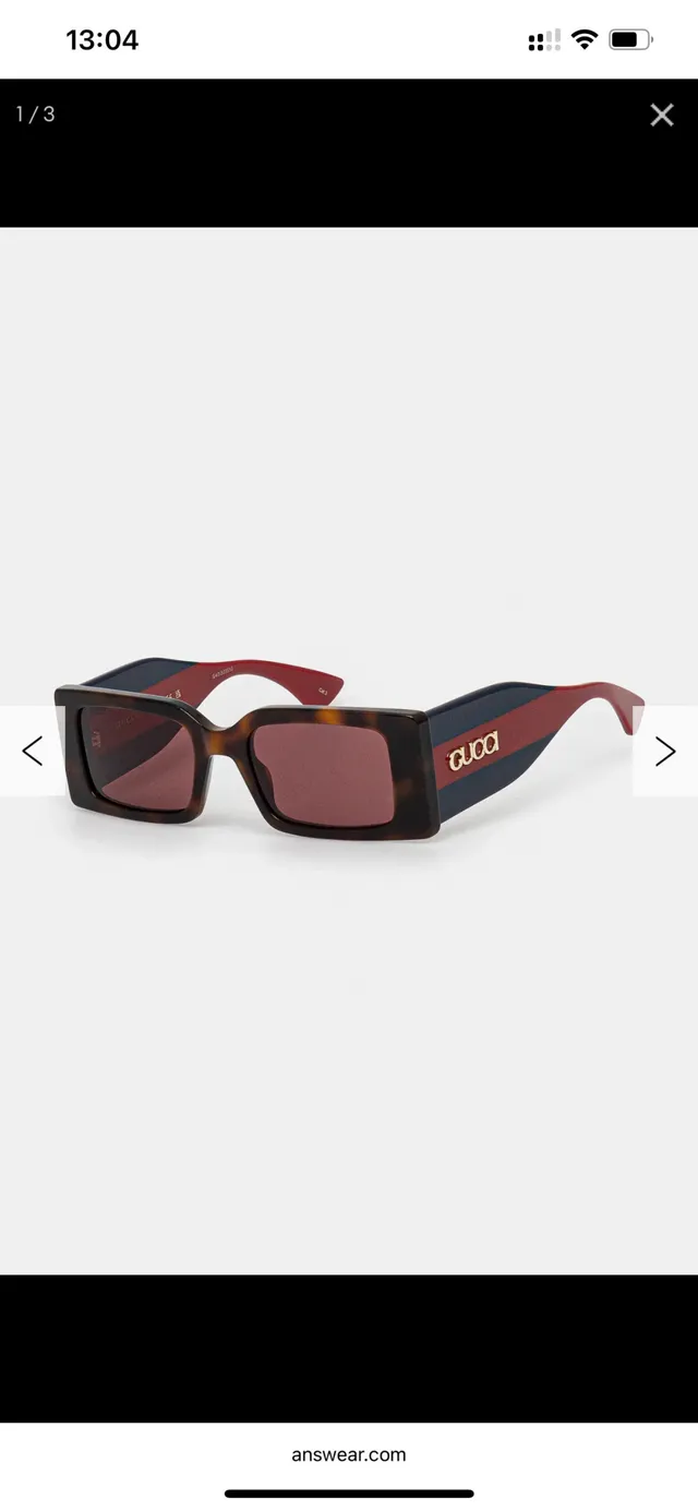 Gucci Screener Brown Tortoiseshell Web Stripe Sunglasses 8