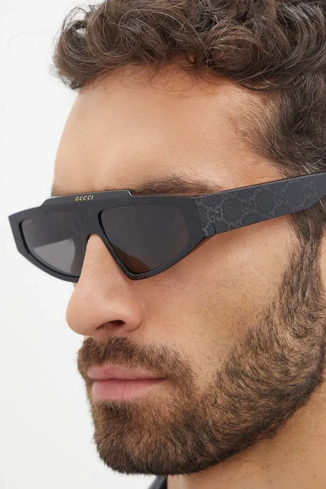 Gucci Screener Monogram Black Gradient Lens Sunglasses 2