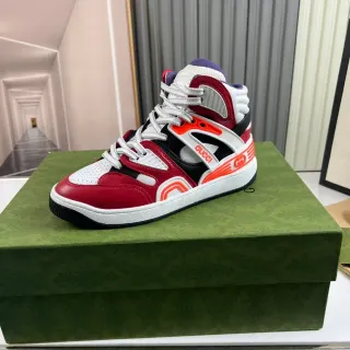 Gucci Screener 红白橙黑生活方式运动鞋