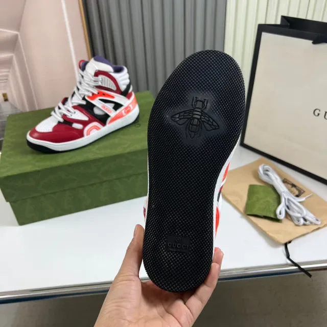 Gucci Screener Zapatillas Lifestyle Rojo Blanco Naranja Negro 2