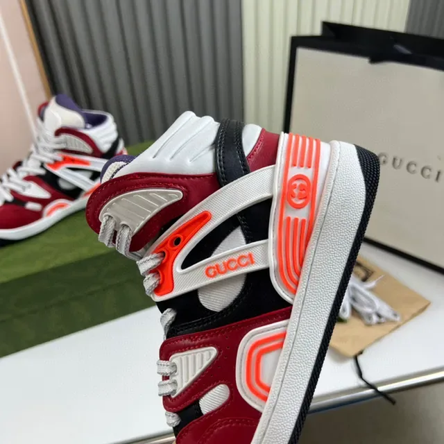 Gucci Screener Zapatillas Lifestyle Rojo Blanco Naranja Negro 4