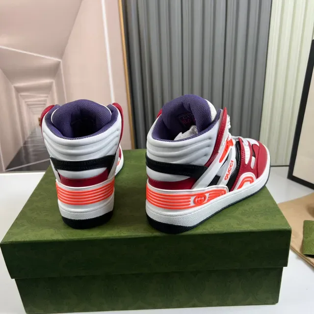 Gucci Screener Zapatillas Lifestyle Rojo Blanco Naranja Negro 6