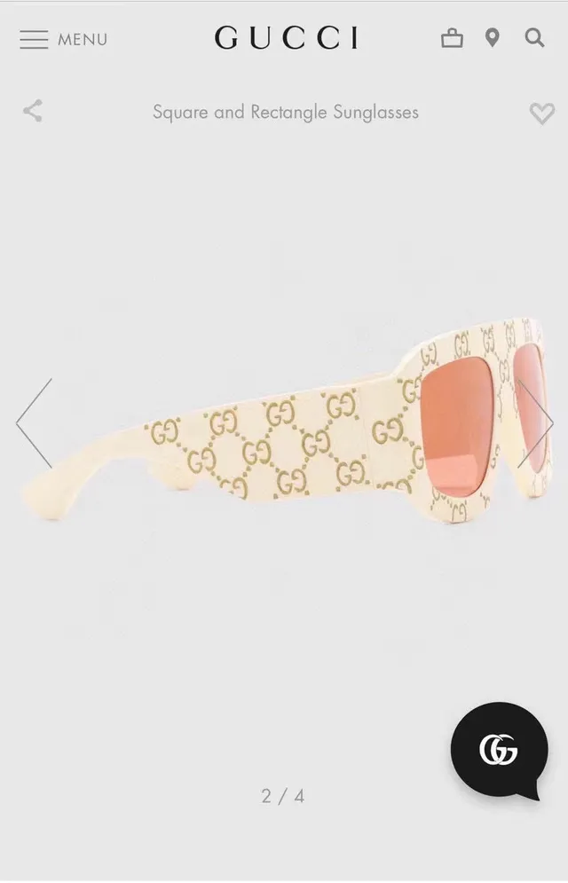 Gucci Screener carapato GG-Studded oversized gafas cuadradas 6