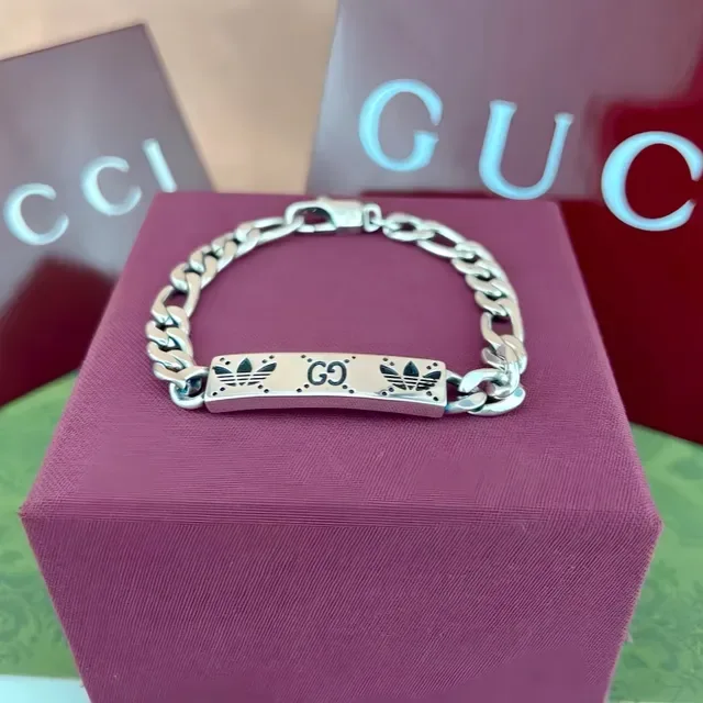 Gucci Collier Chaîne Curb Chunky Argent Poli 5