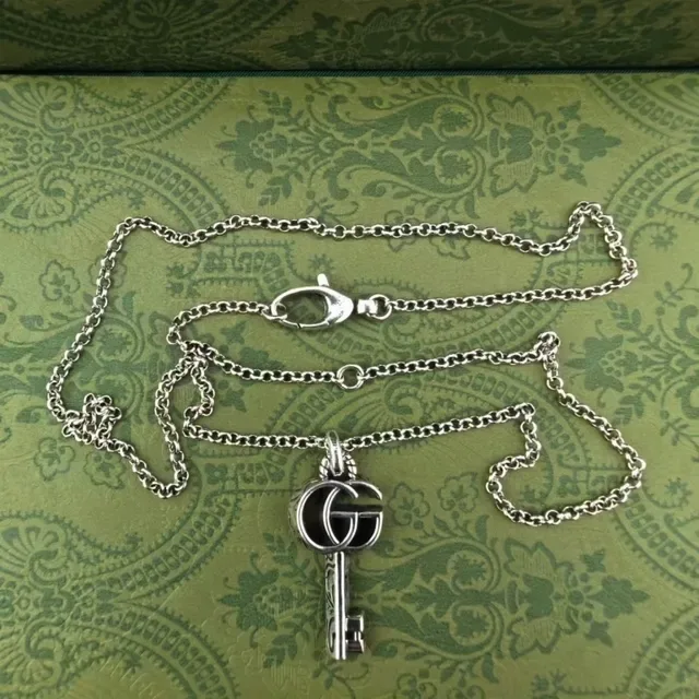 Gucci Collier Argent Métal Interlocking G Logo 3