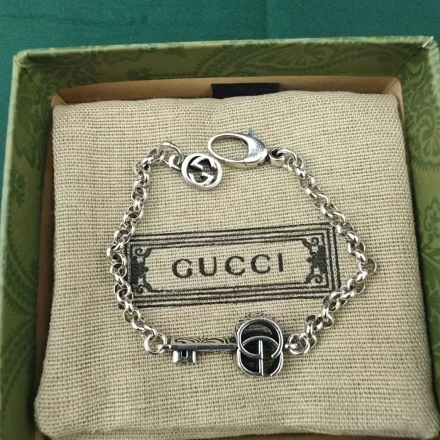 Gucci Collier Argent Métal Interlocking G Logo 6