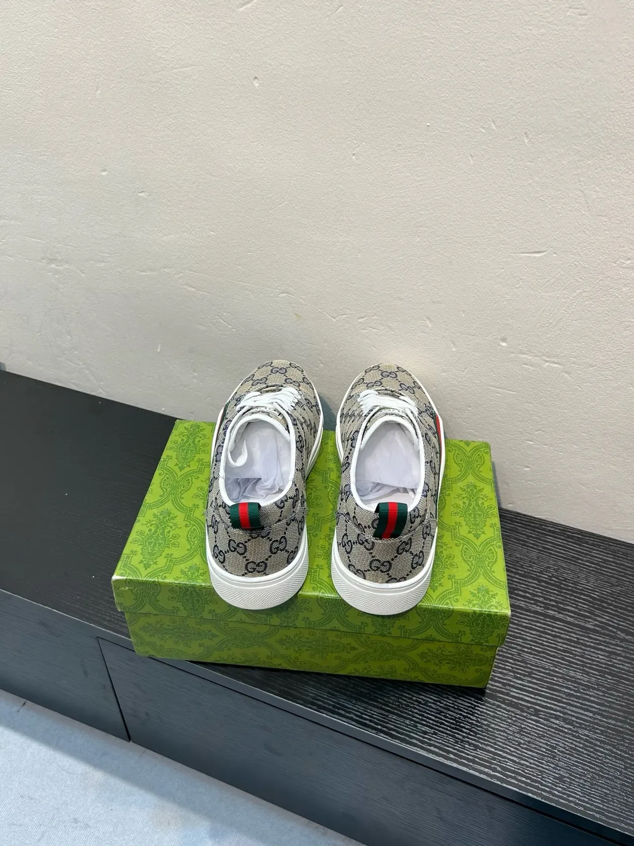 Gucci Tennis 1977 Beige GG Supreme Canvas Zapatillas Lifestyle 6
