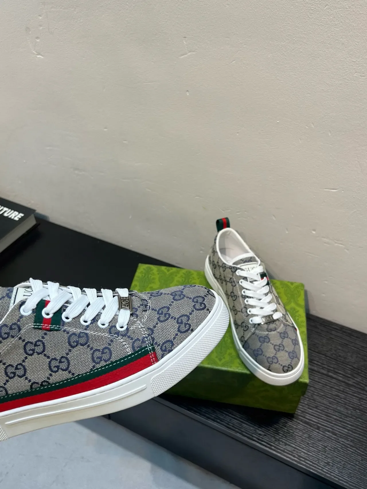 Gucci Tennis 1977 Beige GG Supreme Canvas Zapatillas Lifestyle 8