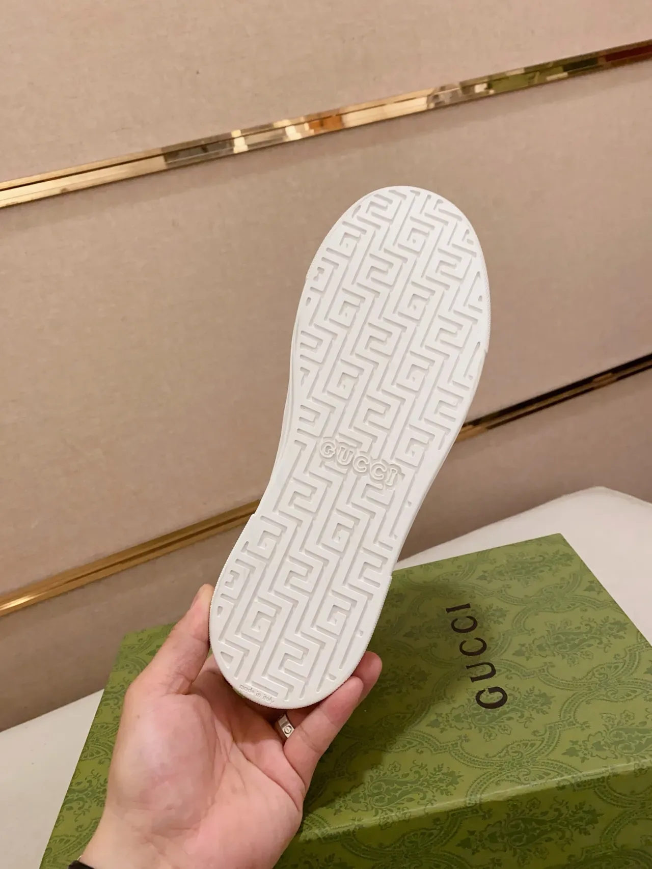 Gucci Tennis 1977 Navy GG Monogram Web Stripe Zapatillas Lifestyle 2