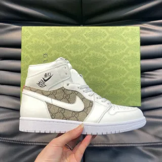 Gucci x Nike Air Jordan 1 Blanco GG Monograma Lifestyle Zapatillas