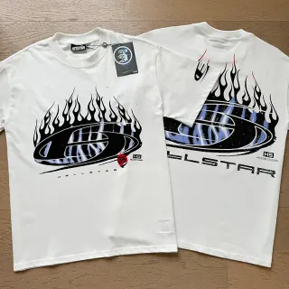 Hellstar Flame Graphic White T-Shirt