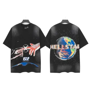 Hellstar Graphic Print Oversized Black T-Shirt