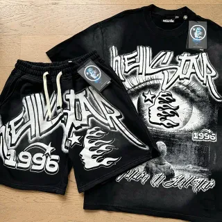 Hellstar Graphic-Print Oversized Black T-Shirt