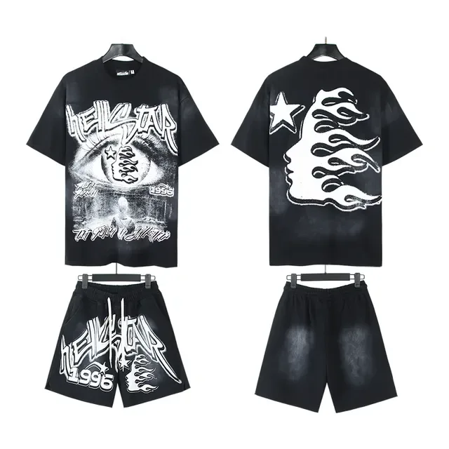 Hellstar Graphic-Print Oversized Black T-Shirt 2