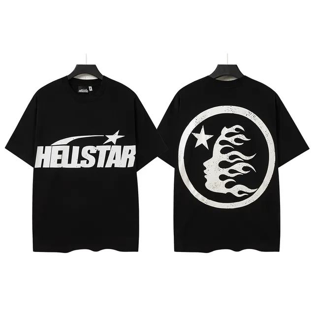 Hellstar গ্রাফিক প্রিন্ট ওভারসাইজড কালো টি-শার্ট 2