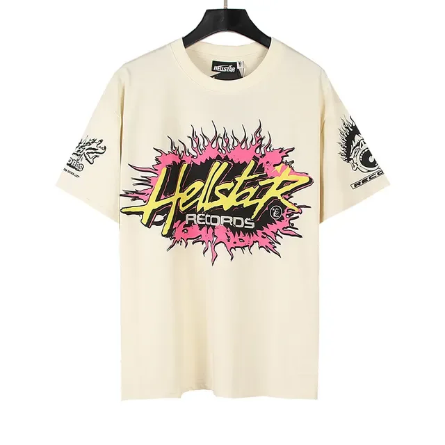 Hellstar Records Flame Graphic Oversized T-Shirt 4