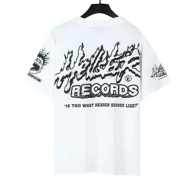 Hellstar Records Flame Graphic Oversized T-Shirt 7