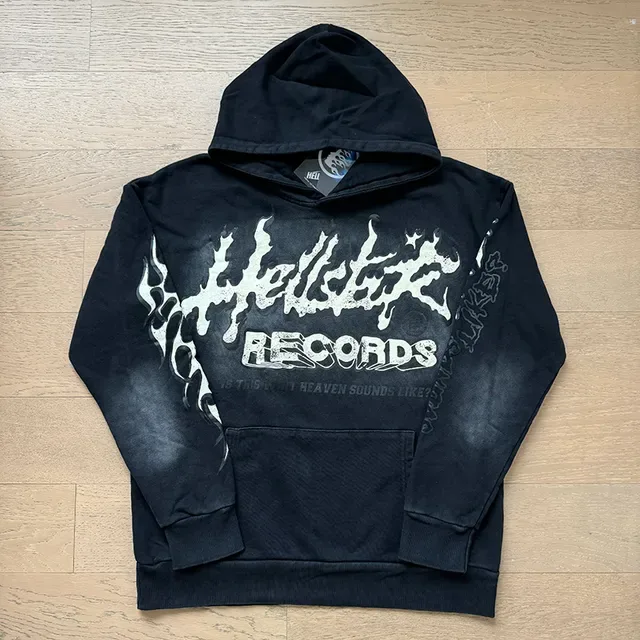 Hellstar Records ज्वाला ग्राफिक लाल ट्रैकसूट 4