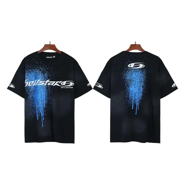 Hellstar Studios Spray-Drip Graphic Black T-Shirt 5