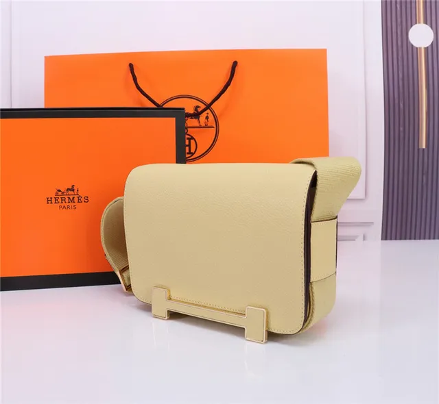 Hermès Constance কালো পেবল্ড লেদার মেসেঞ্জার ব্যাগ 4