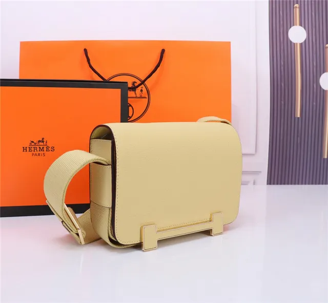 Hermès Constance কালো পেবল্ড লেদার মেসেঞ্জার ব্যাগ 9