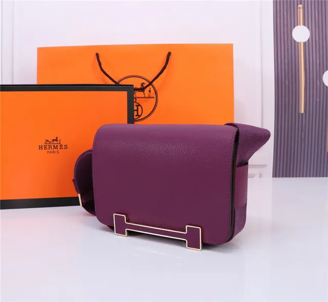 Hermès Constance কালো পেবল্ড লেদার মেসেঞ্জার ব্যাগ 14
