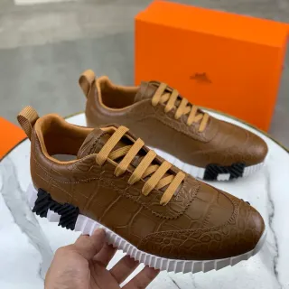 Hermès Croc-Embossed Leather Lifestyle Sneaker