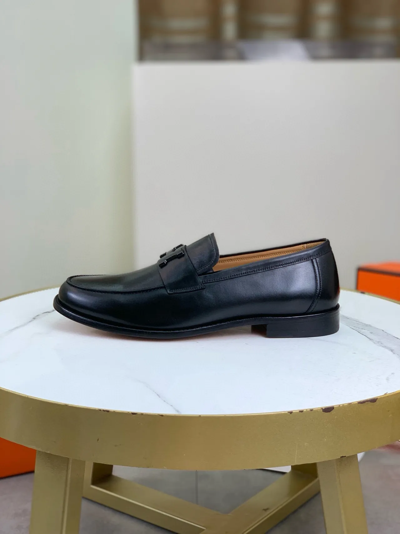 Hermès H-Logo Loafer Cuir Noir 6