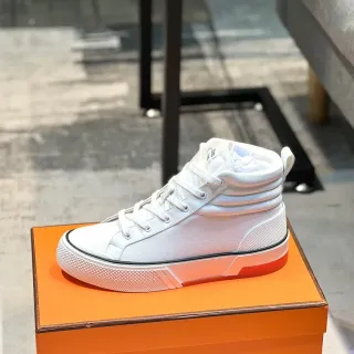 Hermès H-Ride 白色半透明中底生活方式运动鞋