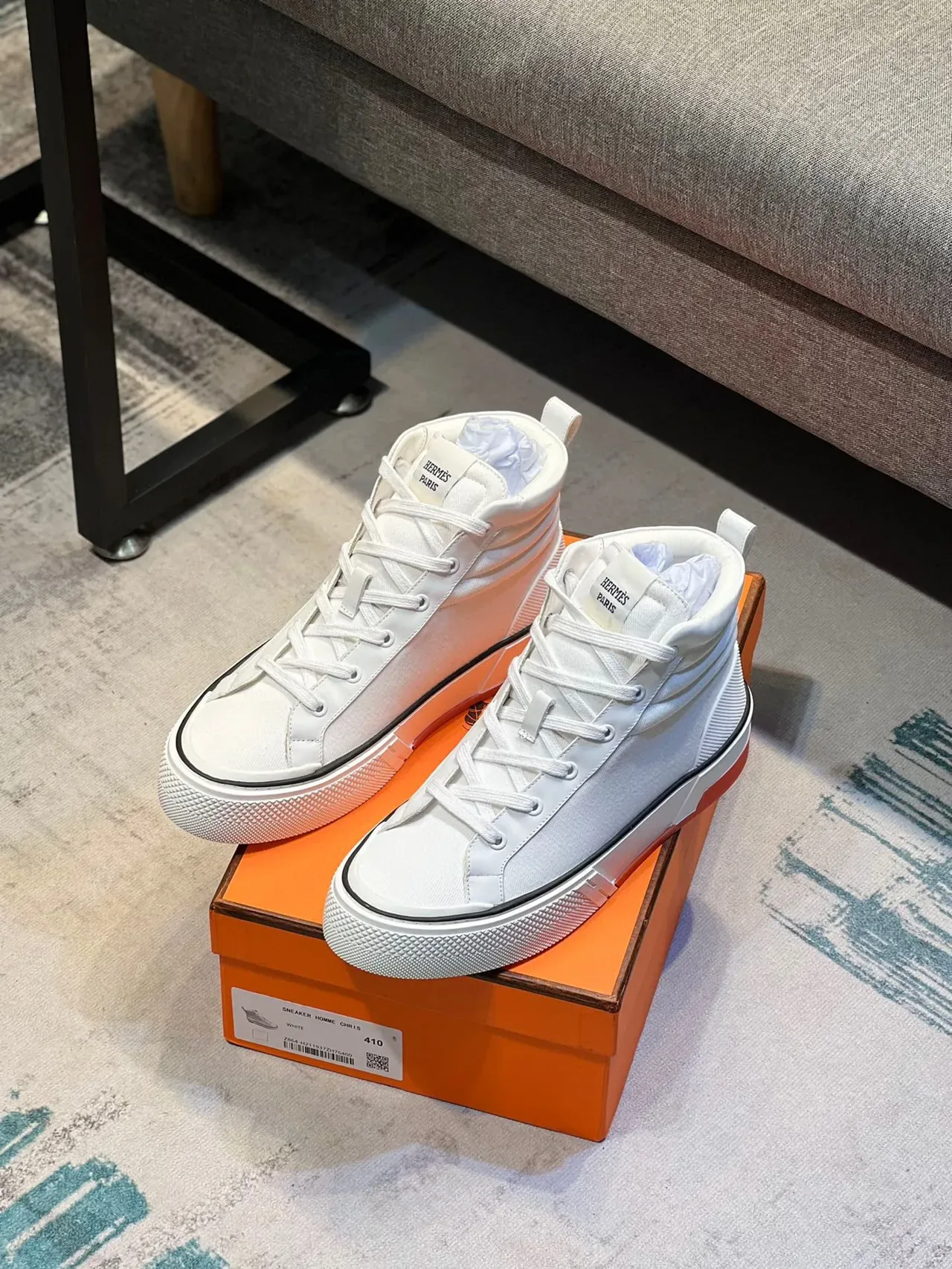 Hermès H-Ride White Translucent Midsole Lifestyle Sneaker 7