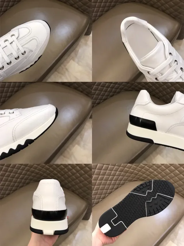 Hermès H 白黑生活方式运动鞋 3