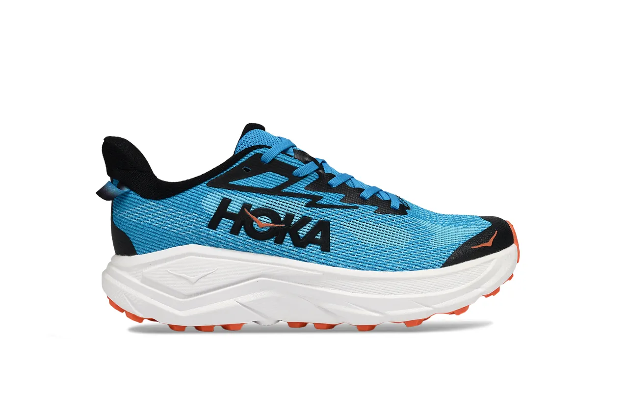 Hoka Blue Black Engineered Mesh Upper Thick White Midsole Running Shoes 2