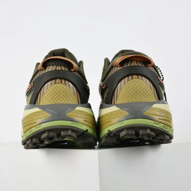 Hoka Mafate Speed 2 Army Green Lime Green Trail Running Shoes 8