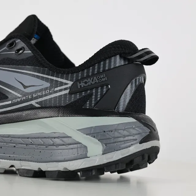Hoka Mafate Speed 2 Negro Gris Zapatillas de trail running 4