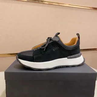 Hugo Boss Sneakers noir blanc daim upper oversized plateforme chunky sneakers