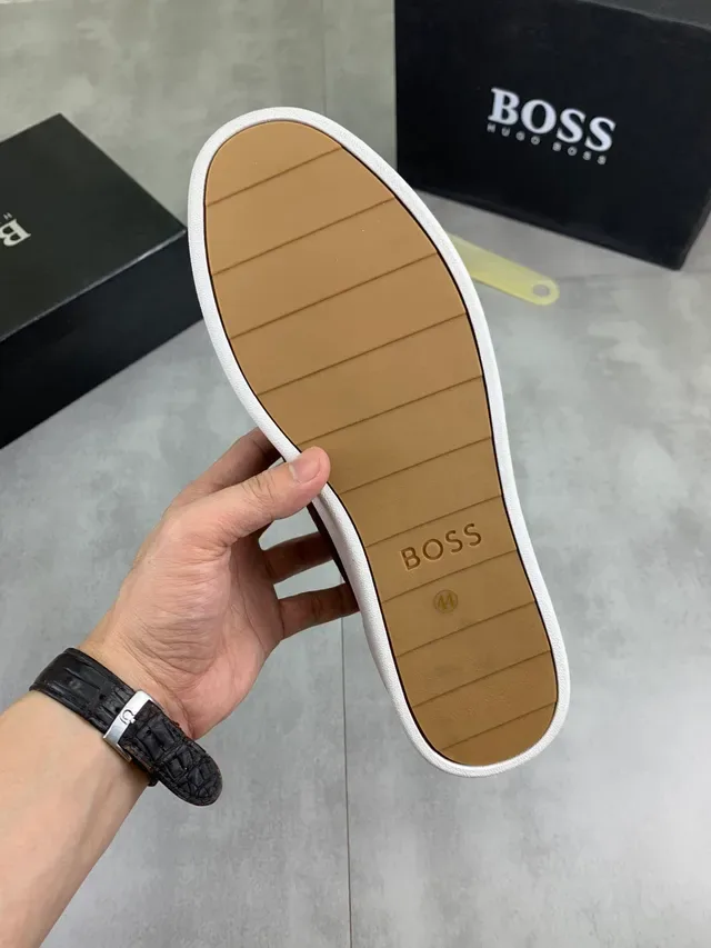 Hugo Boss Brown Suede and Leather Panelled Lifestyle Sneaker 2