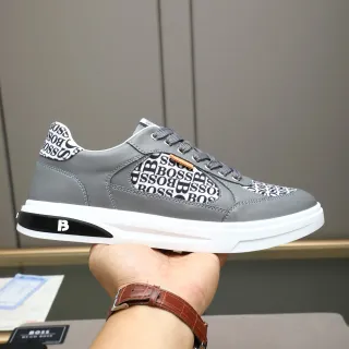 Hugo Boss ধূসর মোনোগ্রামড লাইফস্টাইল স্নিকার্স