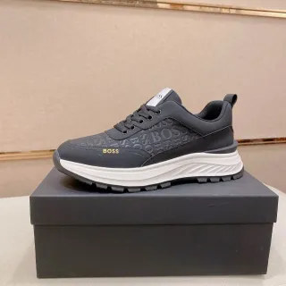 Hugo Boss Monogram 黑白生活方式运动鞋