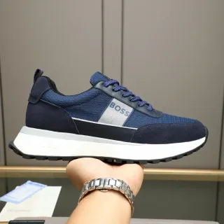 Hugo Boss नेवी और सफेद प्लेटफॉर्म लाइफस्टाइल स्नीकर