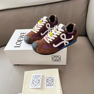 Loewe Flow Runner Brown Purple White Lifestyle Sneakers